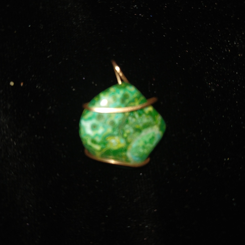 Green Necklace Pendant